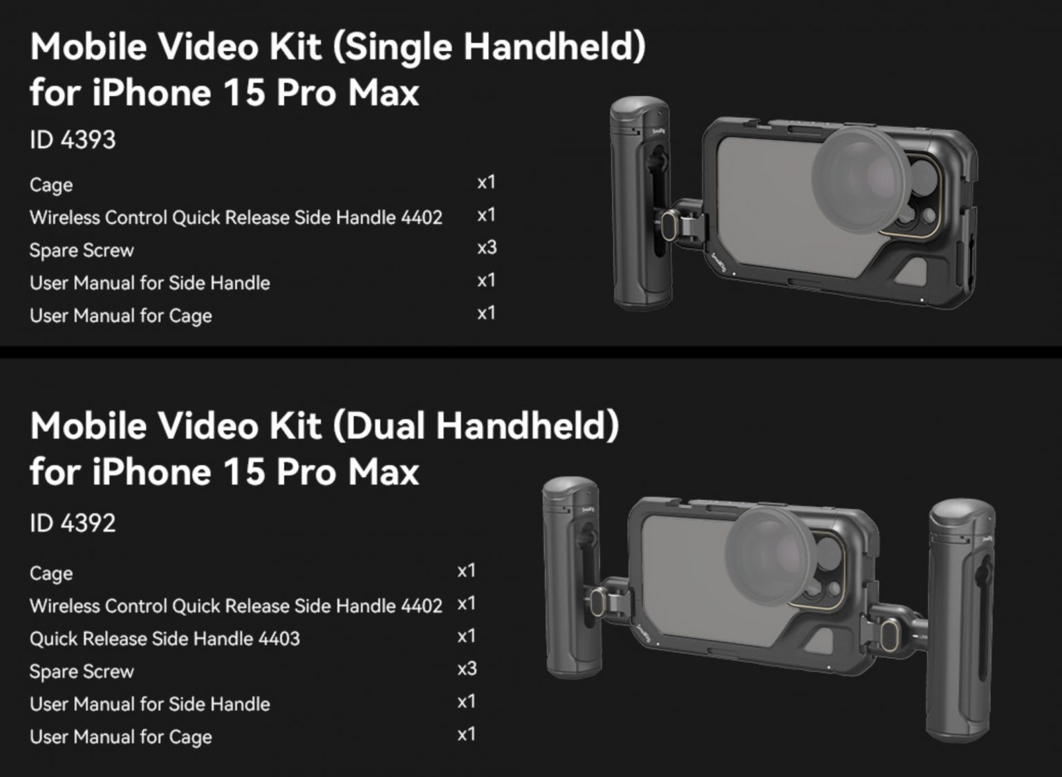 SmallRig Mobile Video Cage pour iPhone 15 Pro Max image