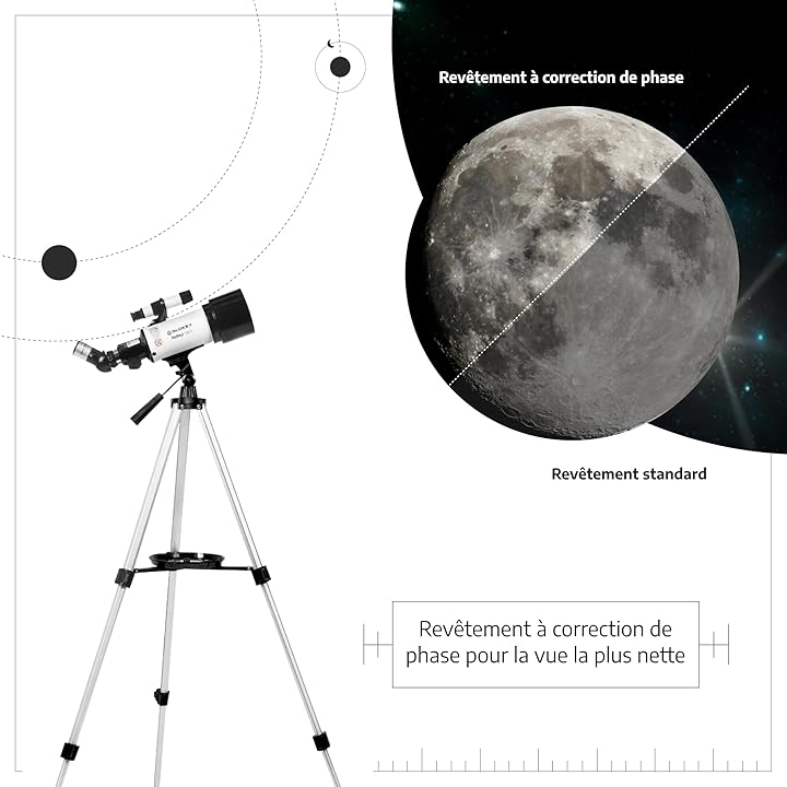 Télescope astronomique  16x à 120x image