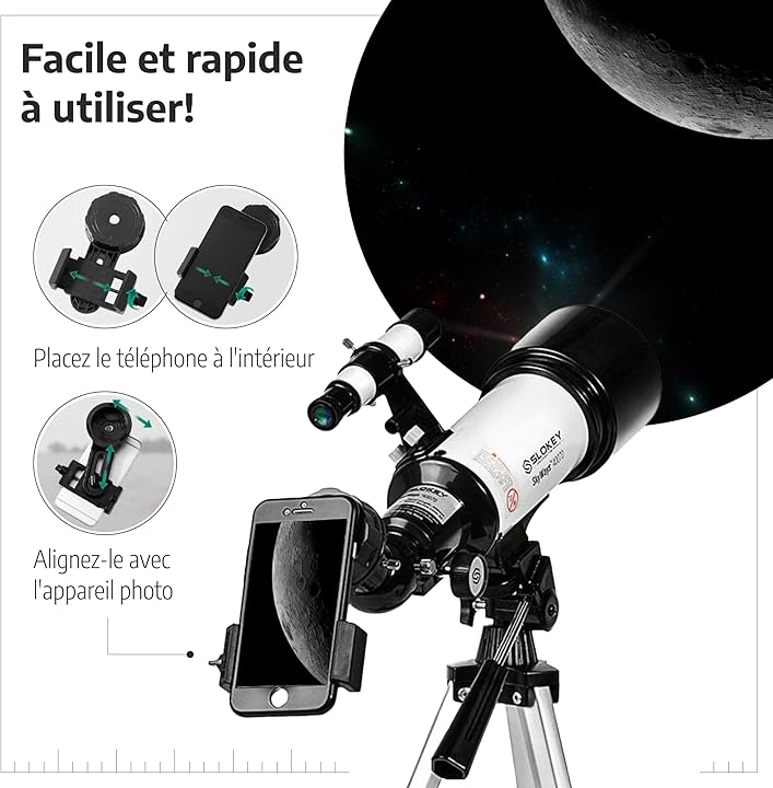 Télescope astronomique  16x à 120x image