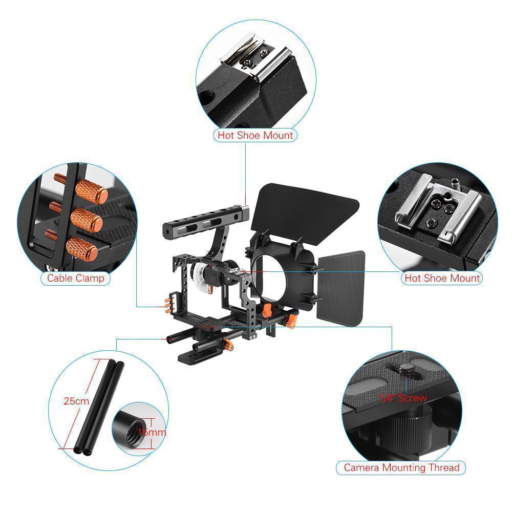 Kit de Matte Box et Follow Focus pour Sony série a7 image