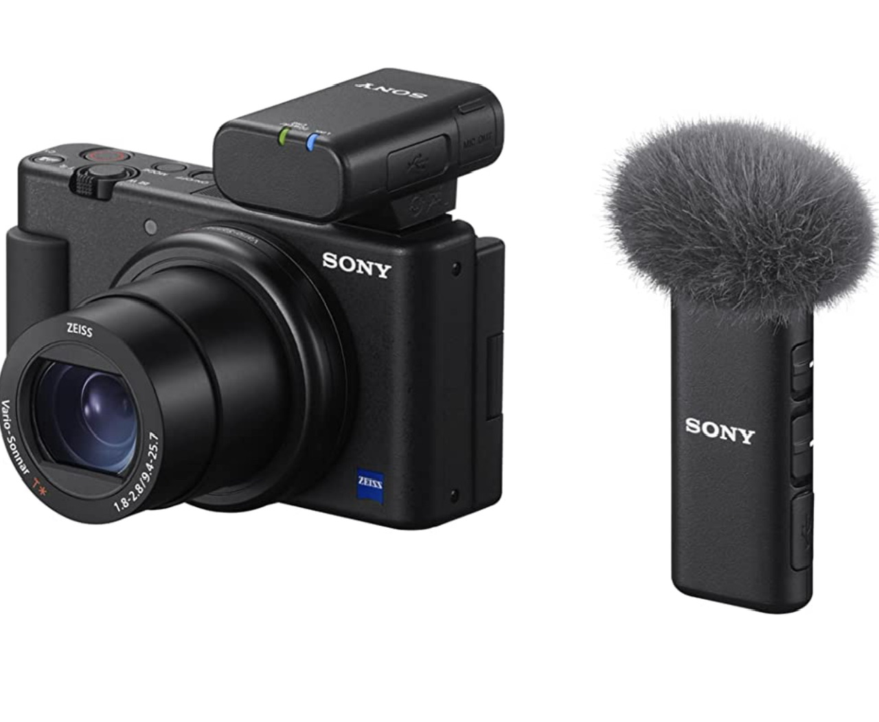 Sony ECM-W2BT, Microphone sans Fil avec Connexion Bluetooth Noir image