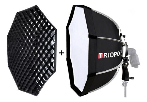 Triopo 65cm Softbox support flash+grille image